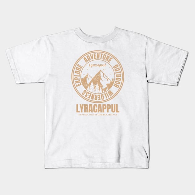 Mountain Hike In Lyracappul Ireland, Hiker’s HikingTrails Kids T-Shirt by Eire